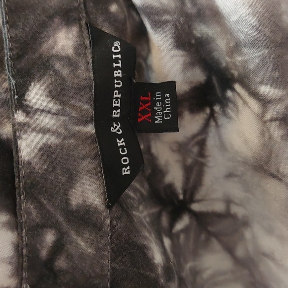 Rock & Republic Acid Wash Tie Dye Sleeveless Top XXL - Picture 5 of 6